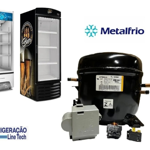 Motor Compressor Embraco 1/3+ HP Gás R134a