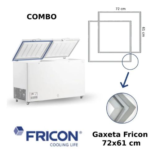 Gaxeta Borracha Freezer Fricon HCED-503/HDE-503