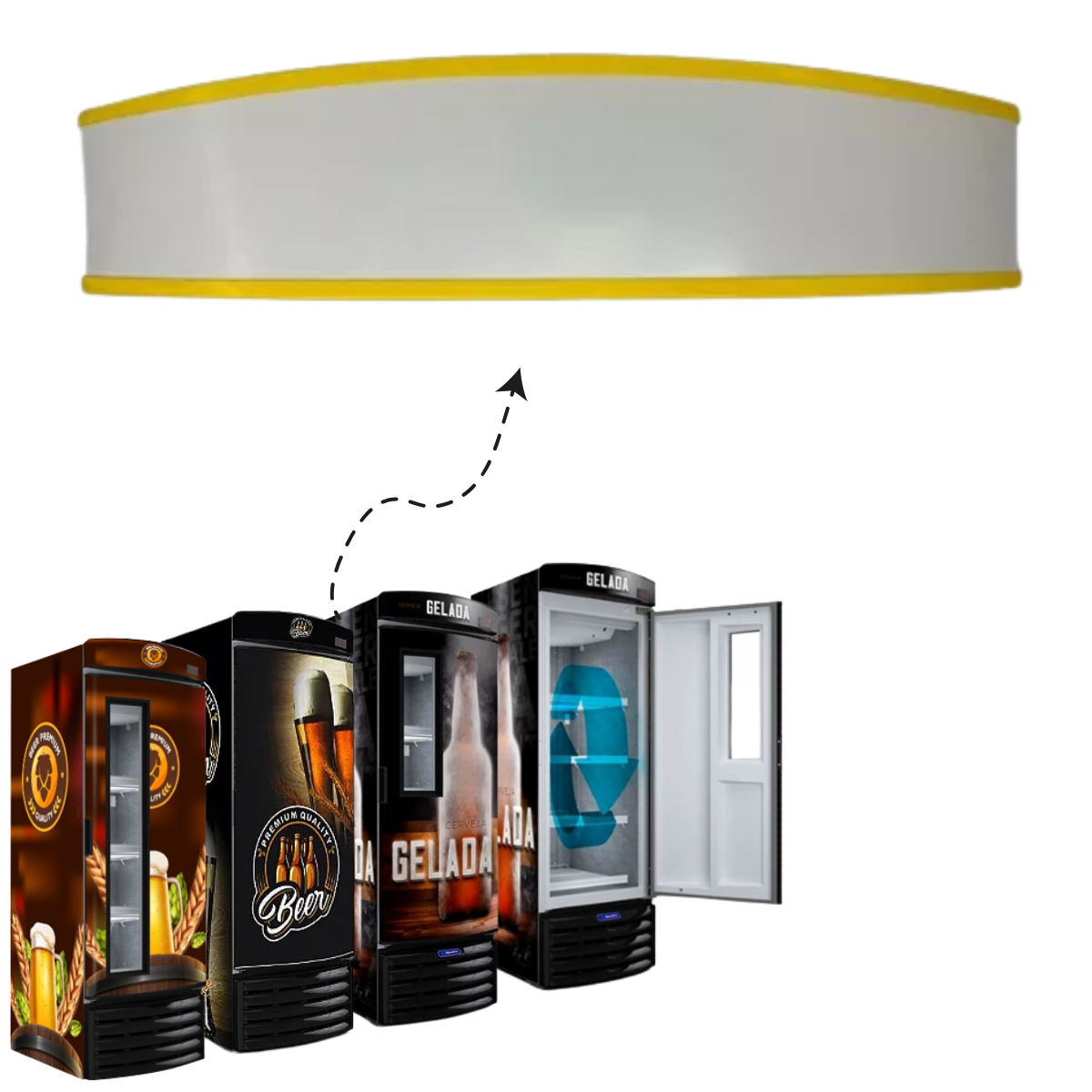 Testeira Cervejeira/Expositor Metalfrio - Imagem 6