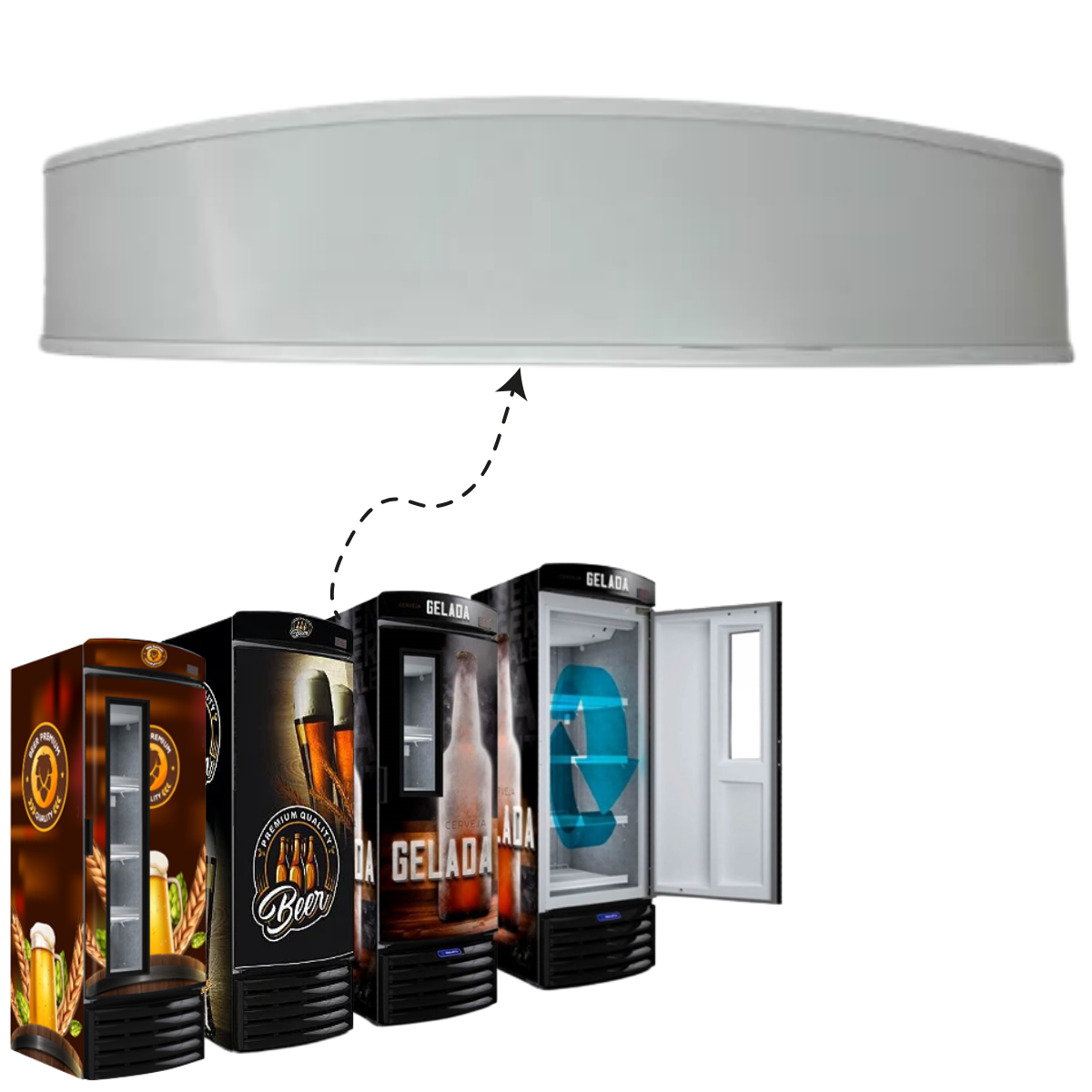 Testeira Cervejeira/Expositor Metalfrio - Imagem 5