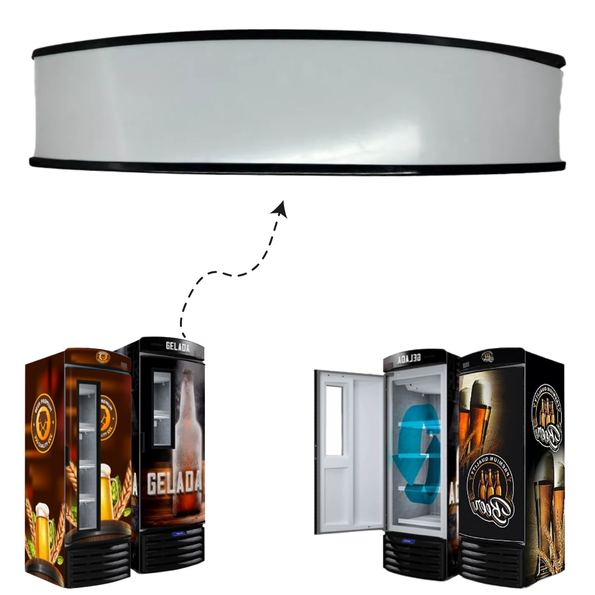 Testeira Cervejeira/Expositor Metalfrio - Imagem 4