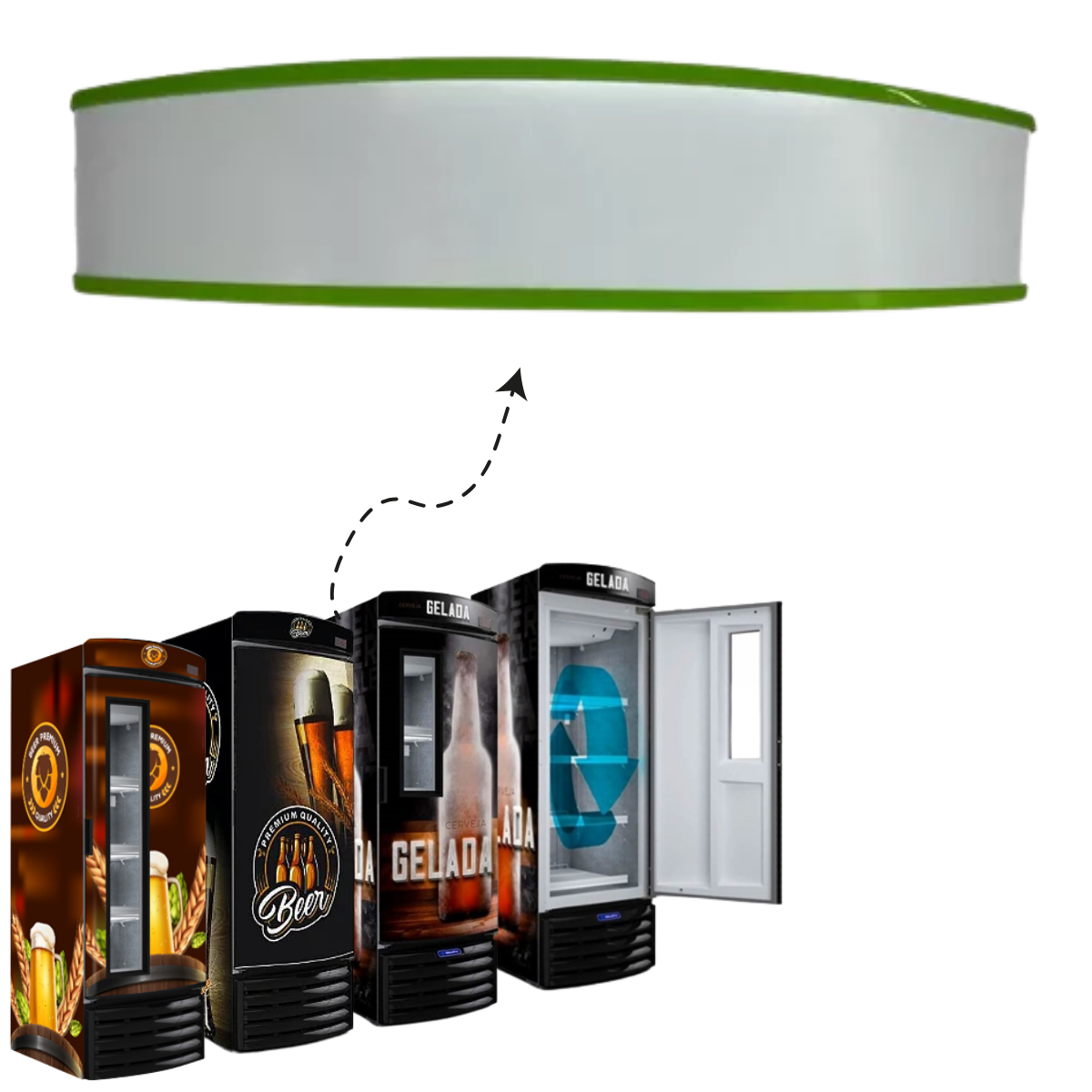 Testeira Cervejeira/Expositor Metalfrio - Imagem 2