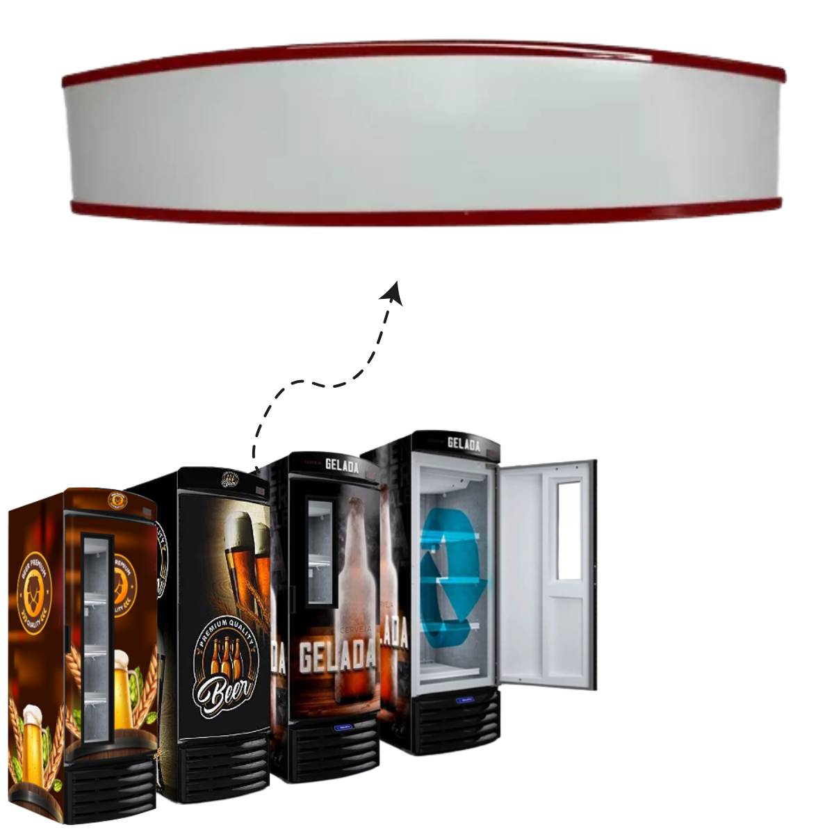 Testeira Cervejeira/Expositor Metalfrio - Imagem 7